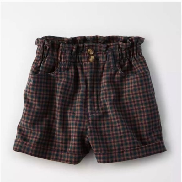 American Eagle Plaid Shorts - Picture 1 of 3